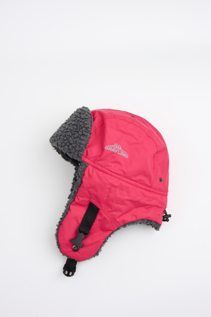 Камчатка шапка-ушанка GRAYLING, фуксия